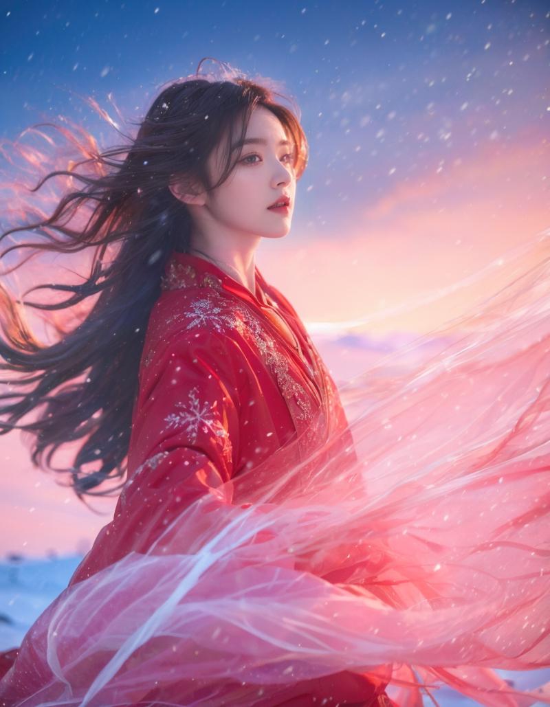 01505-2718646953-Best quality,(masterpiece_1.2),cinematic photo,1girl,A beautiful girl in red hanfu,Standing in the wind and snow,long hair blown.png